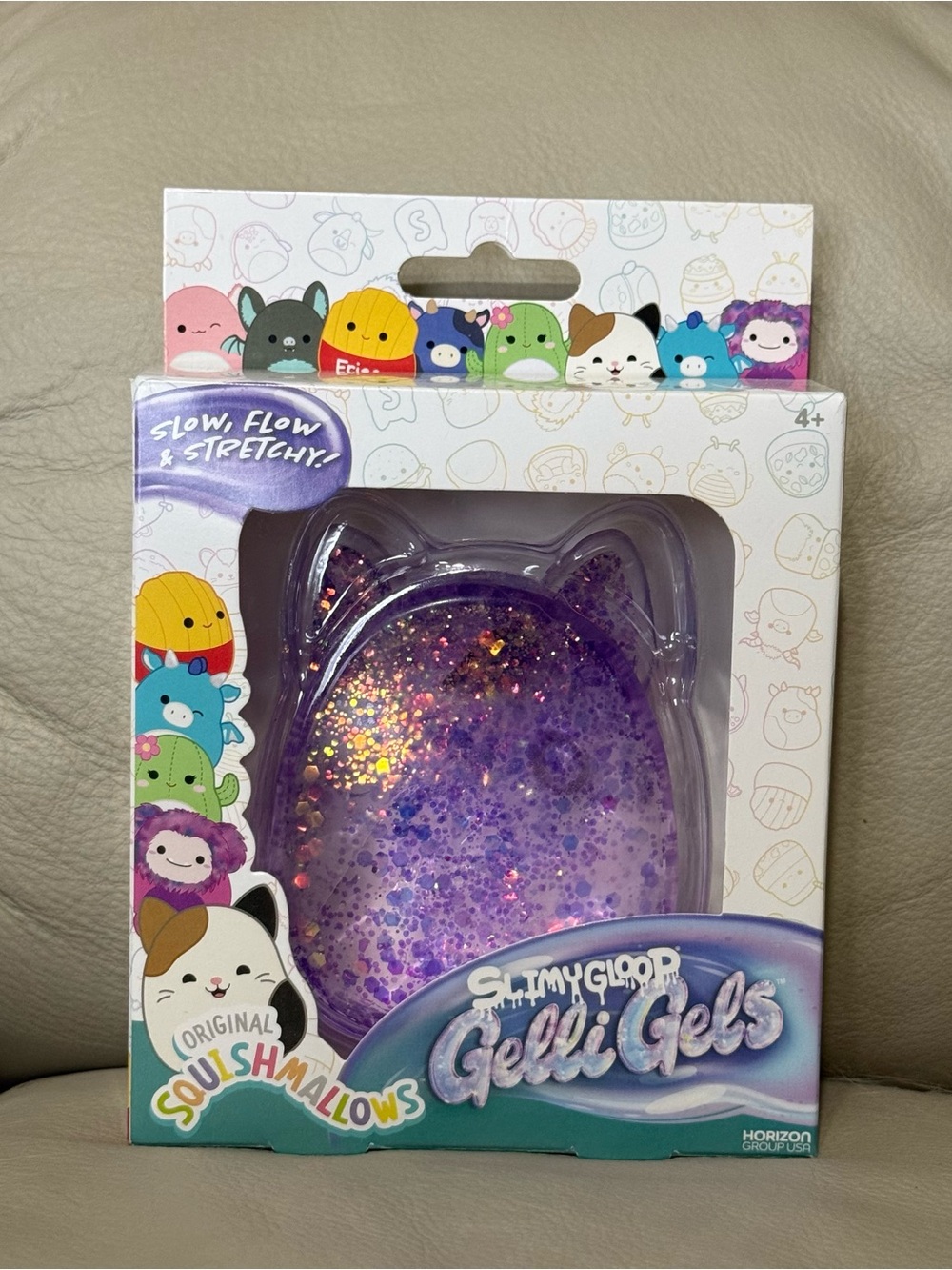 SQUISHMALLOW Slimy Gloop Gelli Gels Squishy Fidget Toy - Purple